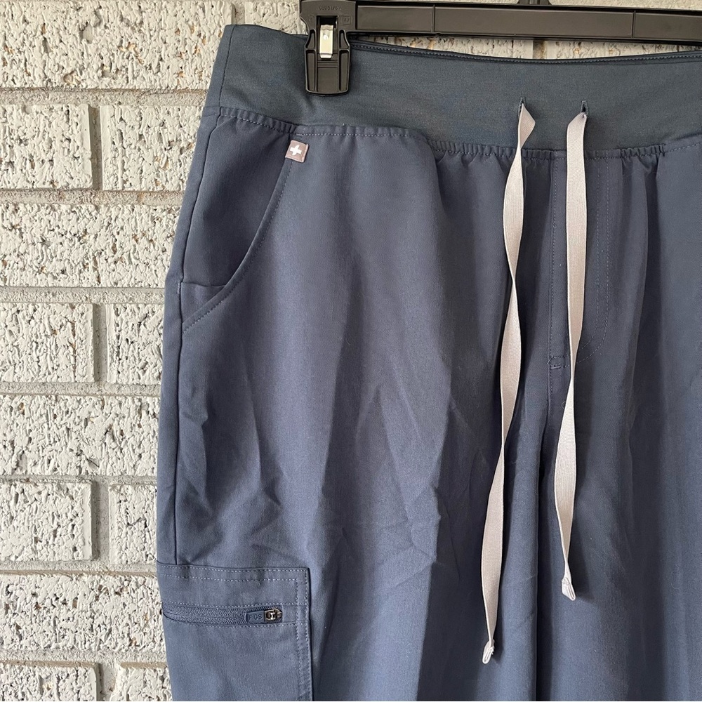 Figs High Waisted Zamora Jogger Scrub Pants Dark Harbour Size XL - Picture 5 of 8